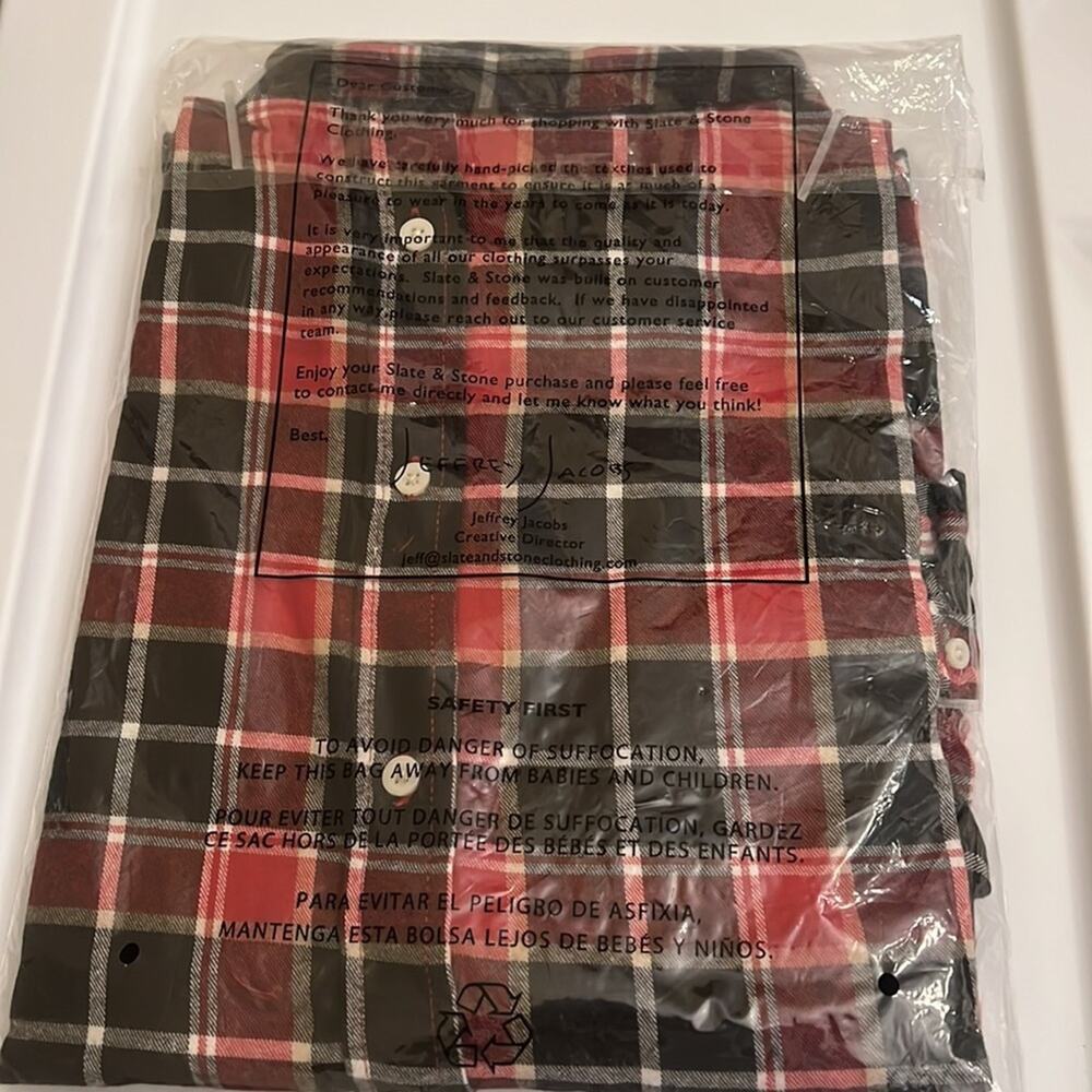 Slate & Stone Flannel Long Sleeve Shirt Size L - Picture 7 of 7